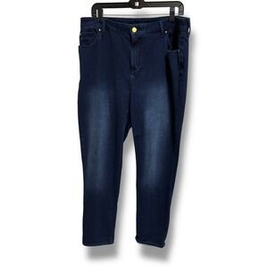 Chico's Zenergy Women Medium Wash Denim High Rise Knit Jeans Size 3 XL 16